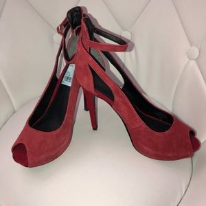 Guess Red Suede heels